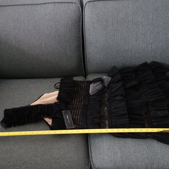 BCBG MAXAZRIA GEI63M77-001 032018 "RENA" BLACK SIZE 6 DRESS *NEW WITH TAGS* - Picture 10 of 14